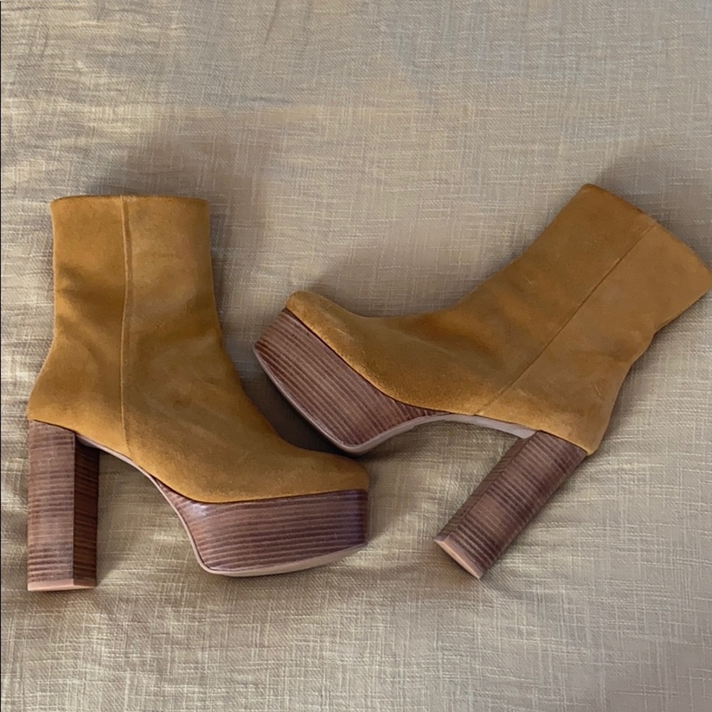 Free People Platform Leather Boots